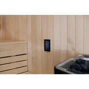 Tylö Twin Crown Commercial Doppel-Saunaofen mit digitalem Steuergerät und Holzinterieur