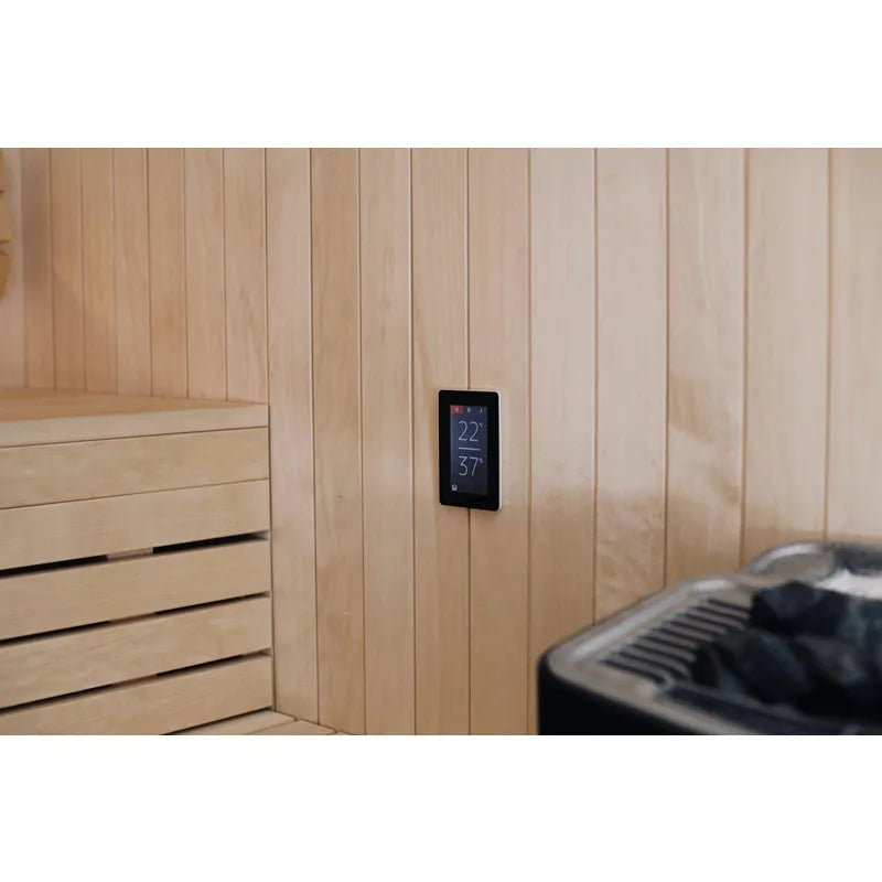 Tylö Twin Crown Commercial Doppel-Saunaofen mit digitalem Steuergerät und Holzinterieur