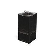 Tylö Crown Saunaofen mit schwarzer Verkleidung, offener Oberfläche mit Steinen und Elite Steuerung, 6–10 kW Leistung