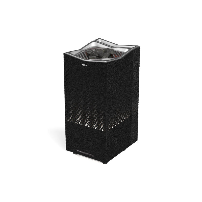 Tylö Crown Combi Saunaofen in Schwarz mit Speichersteinpaket und integrierter Elite Steuerung, 6–10 kW Leistung