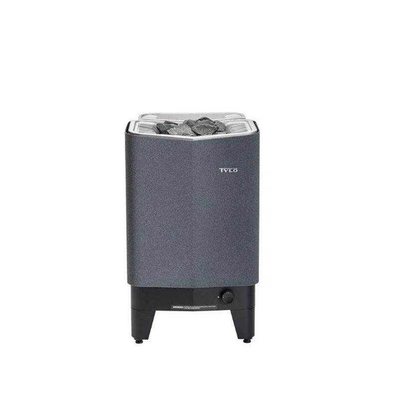 Tylö Sense Combi Saunaofen 6–10 kW mit gefülltem Steinkorb und Elite Steuerung