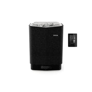 Tylö Sense Combi Saunaofen 6–10 kW schwarze Ausführung mit Saunasteinen und Elite Steuerung