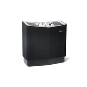 Tylö Sense Commercial Saunaofen 10–20 kW Gewerbeofen mit schwarzer Verkleidung und Steinen