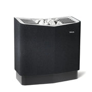 Tylö Sense Commercial Saunaofen 10–20 kW Gewerbeofen mit schwarzer Verkleidung und Saunasteine