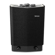 Tylö Sense Sport Saunaofen 6/8 kW mit schwarzer Oberfläche, integrierter Steuerung und Saunasteinen
