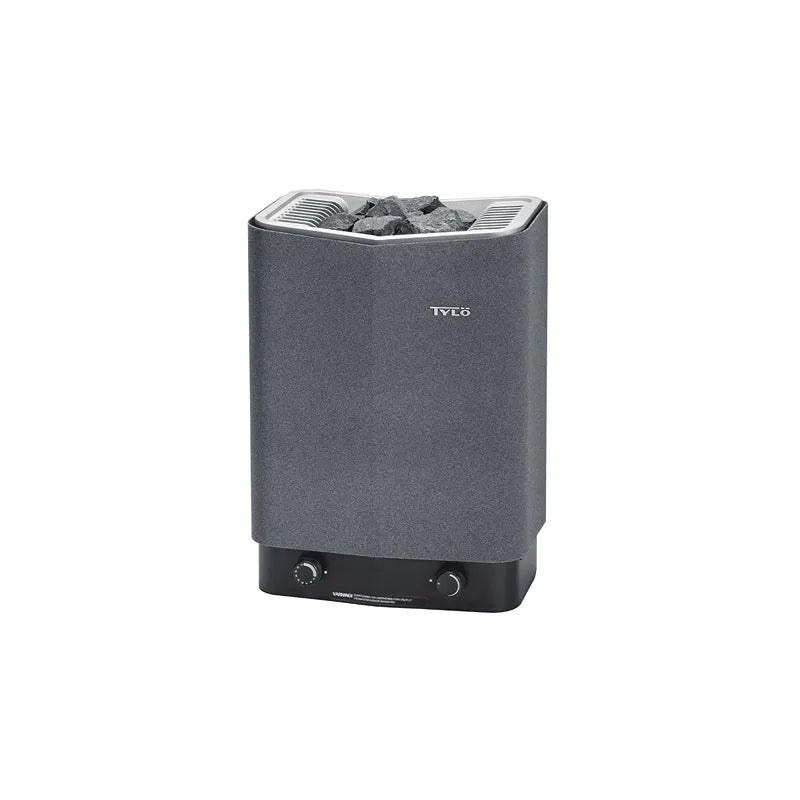 Tylö Sense Sport Saunaofen 6/8 kW grau mit Steinen und integrierter Steuerung