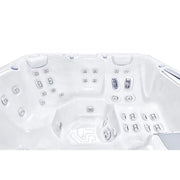 Wellis Atlas Life Premium Whirlpool Draufsicht mit 6 Sitzen, 43 Jets und Massagedüsen