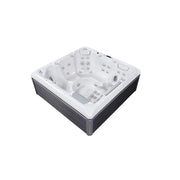 Wellis Atlas Life Premium Whirlpool mit 6 Sitzplätzen, 43 Jets und weißem Innenraum, Draufsicht