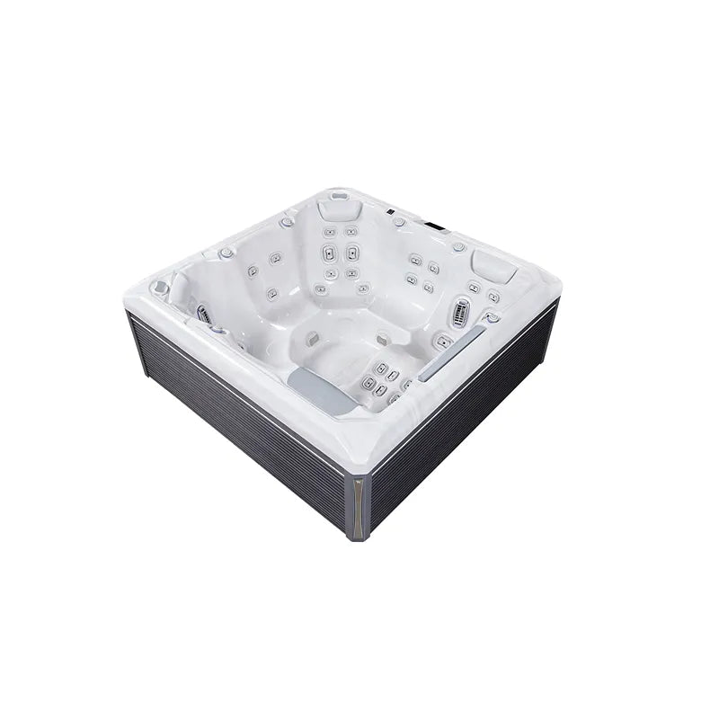 Wellis Atlas Life Premium Whirlpool mit 6 Sitzplätzen, 43 Jets und weißem Innenraum, Draufsicht