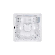 Wellis Atlas Life Premium Whirlpool Draufsicht mit 6 Sitzbereichen und 43 massiven Wasserdüsen