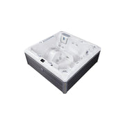 Wellis Atlas Life Premium Whirlpool von oben, 6 Sitze mit 43 Massage-Jets und Steuerungspanel