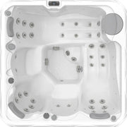 Wellis Budapest Life Premium-Whirlpool Draufsicht mit Massagedüsen und Sitzen