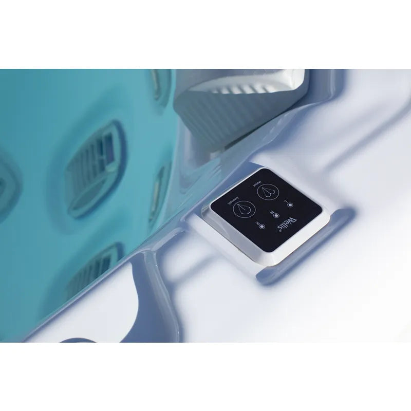Wellis Elbrus Life Whirlpool Bedienfeld mit digitaler Steuerung und zwei Drehreglern