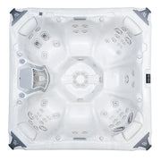 Wellis Elbrus Life Premium Whirlpool Draufsicht mit 7 Sitzplätzen und 61 Massagedüsen