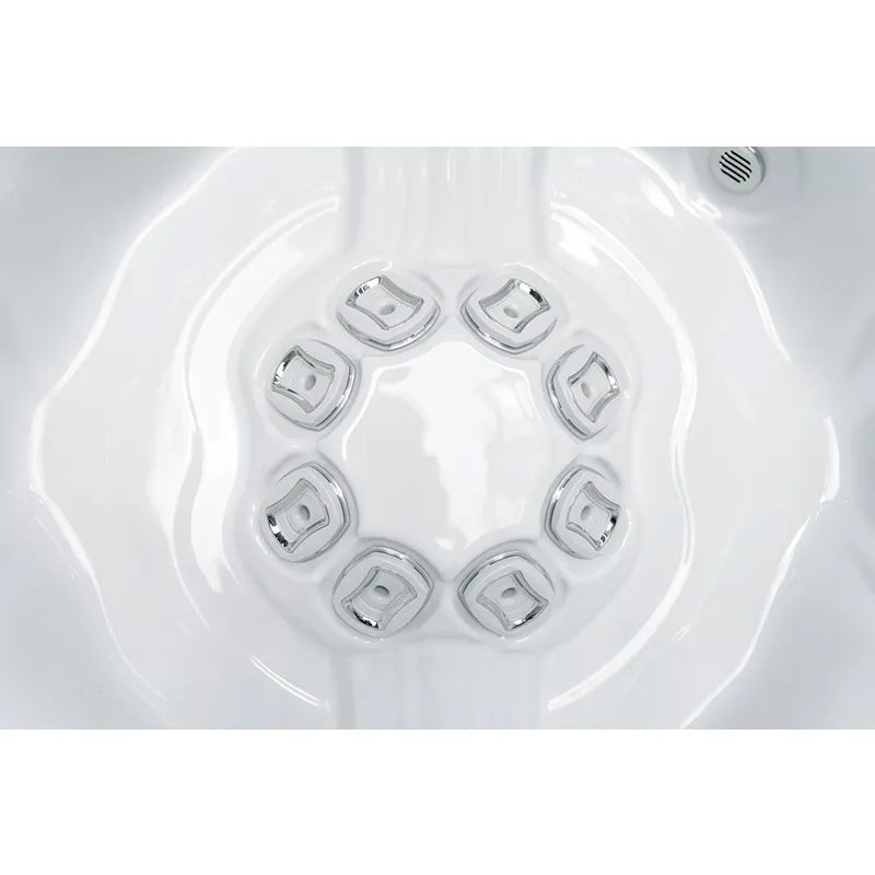 Wellis Elbrus Life Premium Whirlpool Draufsicht mit 8 Massagedüsen und Jet-System