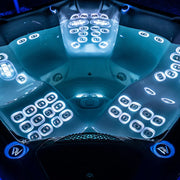 Wellis Everest Life Premium Whirlpool Steuerungspanel mit beleuchteten Tasten und 68 Jets Kontrollen