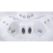 Wellis Everest Life Premium Whirlpool von oben mit 68 Jets, Massagedüsen und Sitzbereichen