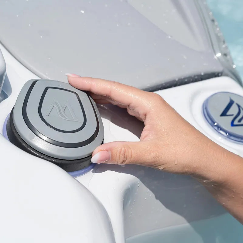Wellis Lugano Life Whirlpool Bedienfeld mit Hand, Steuerung des Premium-Whirlpools