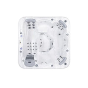 Wellis Lugano Life Premium-Whirlpool Draufsicht mit Massagedüsen und Bedienfeld