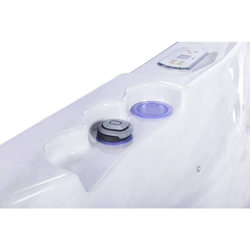 Wellis Lugano Life Whirlpool Bedienelemente mit Kontrollleuchten und digitaler Steuerung