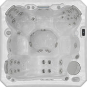 Wellis Malaga Life Premium-Whirlpool von oben mit Düsensystem und Steuerung