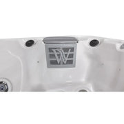 Wellis Malaga Life Whirlpool Draufsicht mit Düsen und Steuermodul