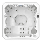 Wellis Malaga Life Whirlpool von oben mit Düsen und Sitzplätzen für 6 Personen