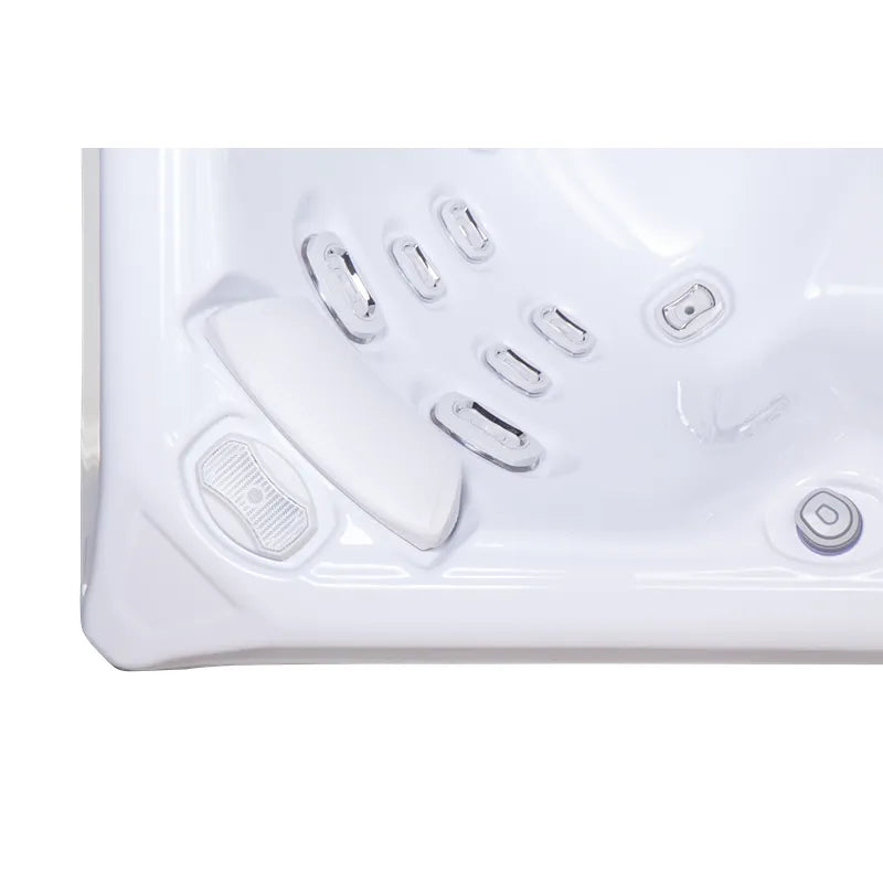 Wellis Mandala Life Premium Whirlpool Innenraum mit 46 Jets und Sitzmulden von oben
