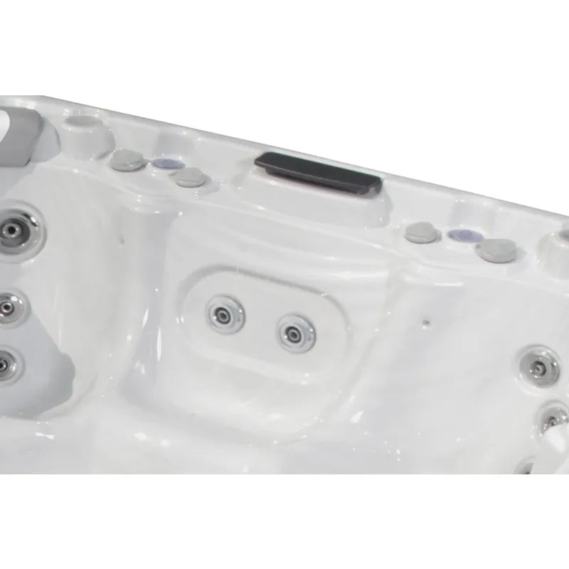 Wellis Olympus Life Whirlpool Massagedüsen und Bedienelemente Detailansicht