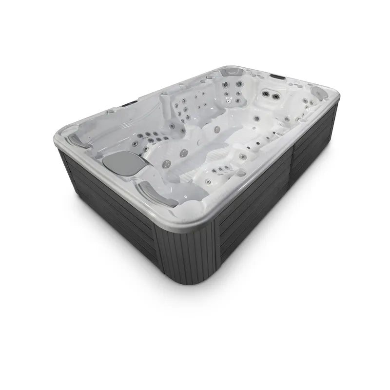 Wellis Olympus Life Premium Whirlpool mit 9 Sitzen und 88 Jets, Draufsicht