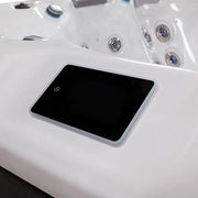 Wellis Palermo Life Whirlpool Bedienfeld mit Touch-Display und Massagedüsen-Kontrollen