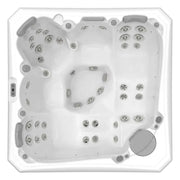 Wellis Palermo Life Premium-Whirlpool von oben mit Massagedüsen und Sitzplätzen für 5 Personen