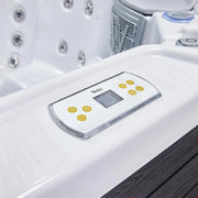 Wellis Prague Life Whirlpool Steuerung mit Display und goldenen Bedientasten