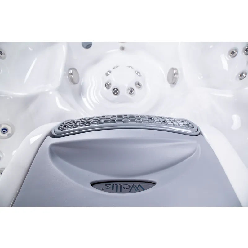 Wellis Vienna Life Whirlpool Kopfkissen und Massagedüsen Draufsicht