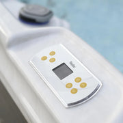 Wellis Vienna Life Whirlpool Bedienfeld mit Display und goldenen Funktionstasten