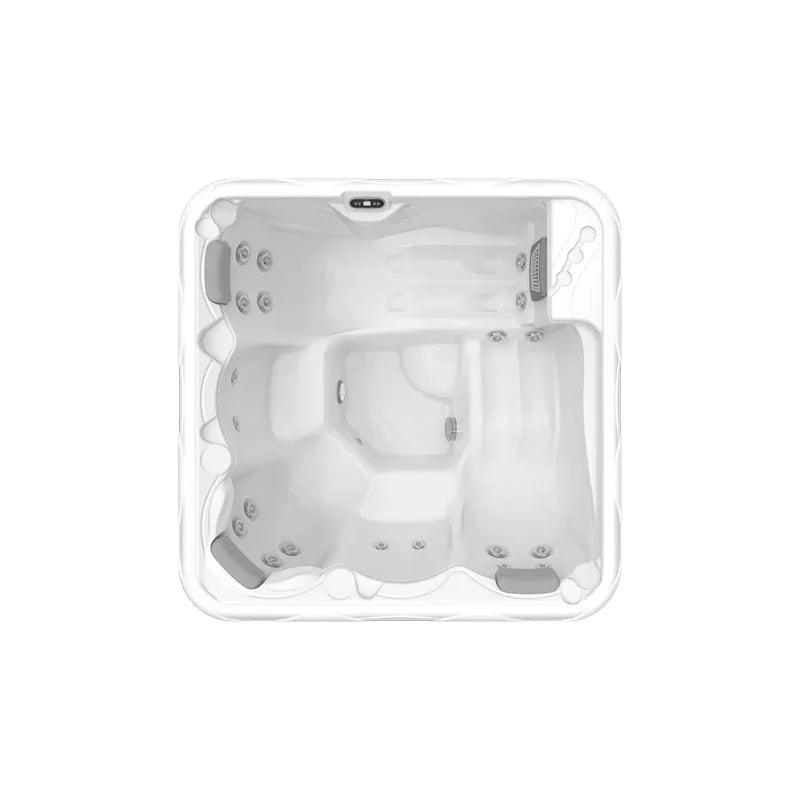Wellis Callisto P&P Classic Line Whirlpool 5 Personen Draufsicht mit Düsen und Sitzen