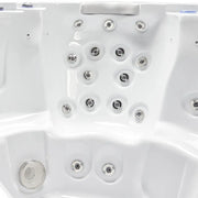 Wellis Jupiter – Classic Line Whirlpool 6 Personen Draufsicht mit Massagedüsen und Sprudelsystem