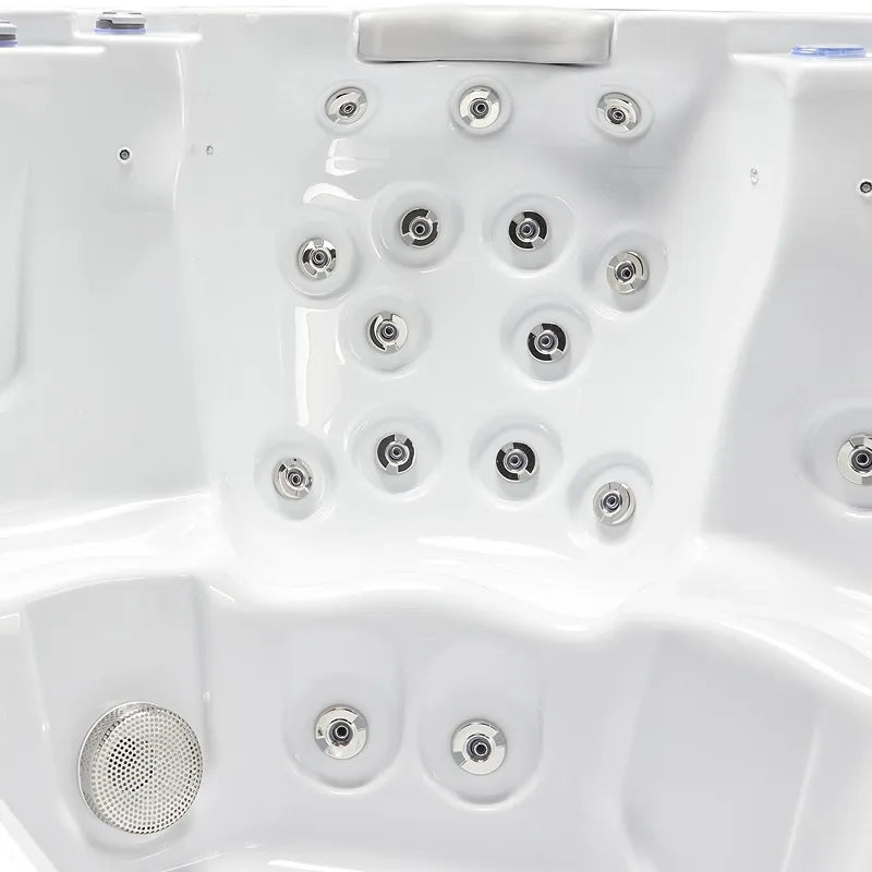 Wellis Jupiter – Classic Line Whirlpool 6 Personen Draufsicht mit Massagedüsen und Sprudelsystem