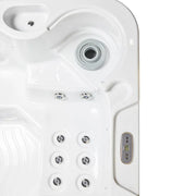 Wellis Jupiter – Classic Line Whirlpool 6 Personen Draufsicht mit Düsen und Steuerung