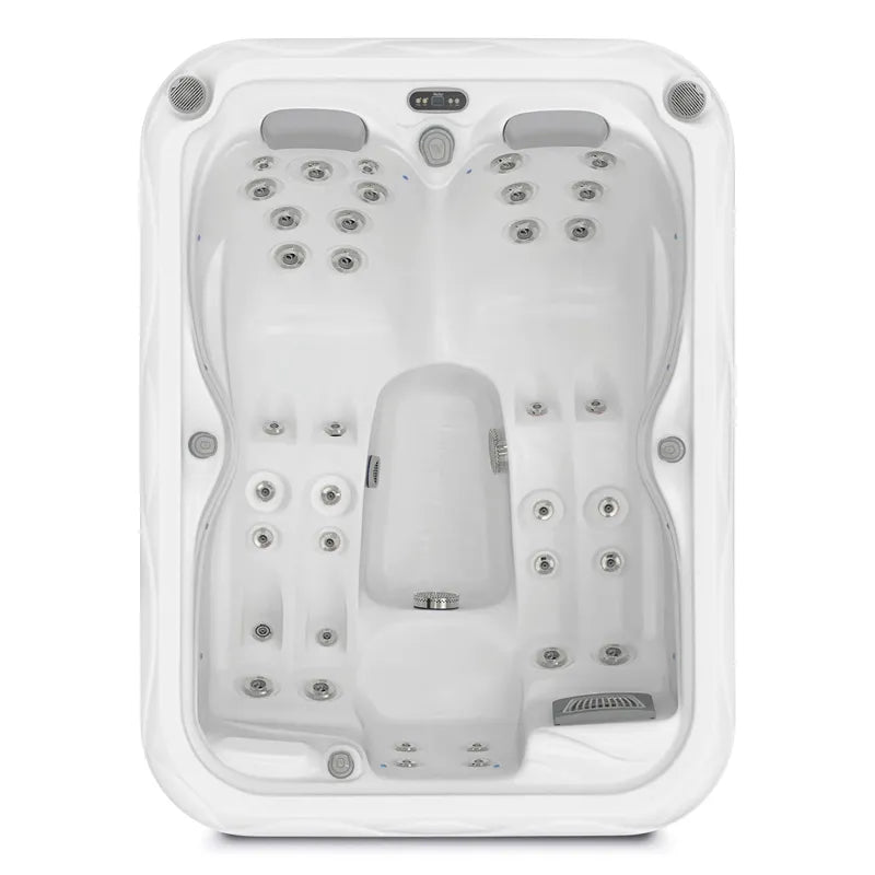 Wellis Mars P&P – Classic Line Whirlpool 3 Personen Draufsicht mit Massagedüsen