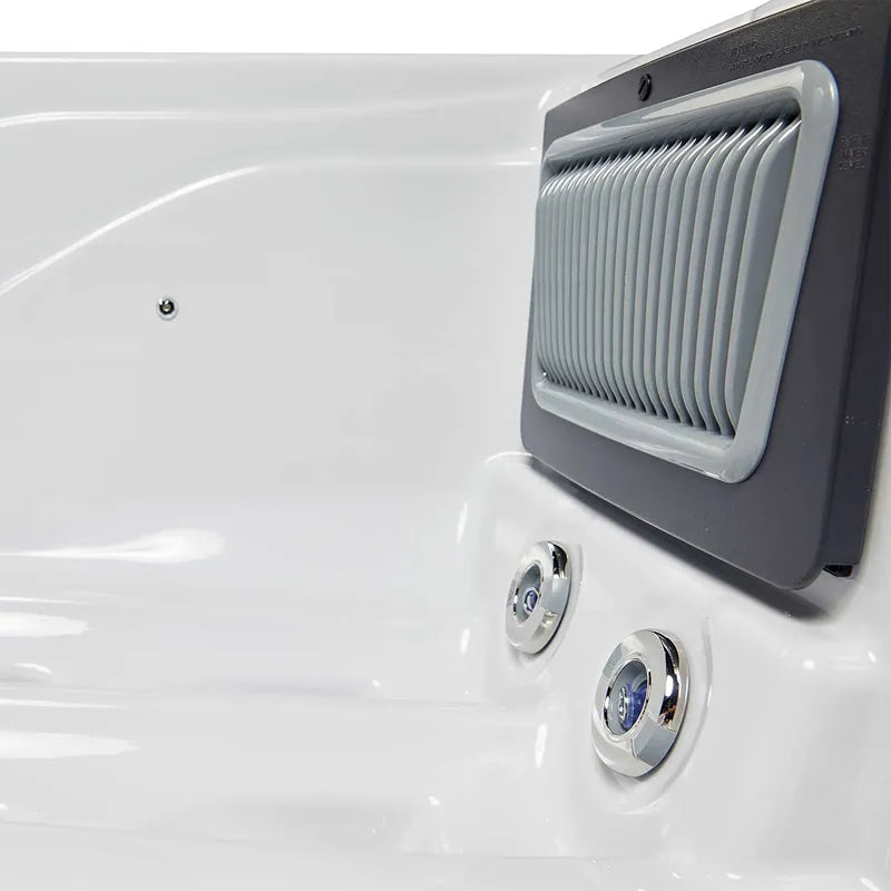 Wellis Pluto Classic Line Whirlpool 5 Personen Düsen und Steuerungspanel Nahaufnahme