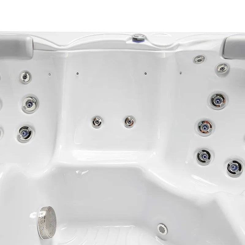 Wellis Pluto – Classic Line Whirlpool 5 Personen von oben mit Massagedüsen und Hydromassage-System