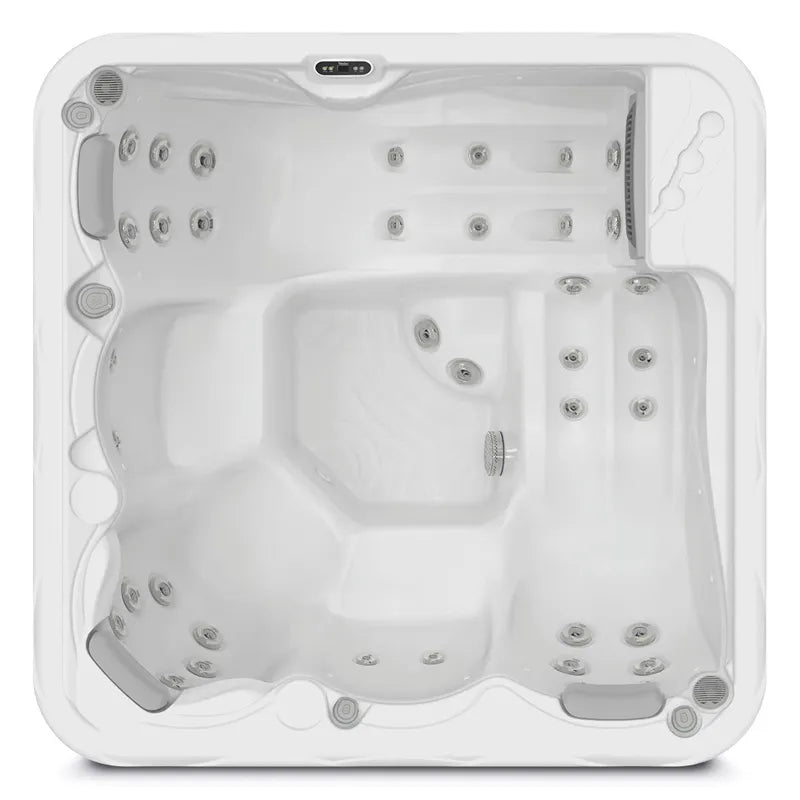 Wellis Pluto – Classic Line Whirlpool 5 Personen Draufsicht mit Massagedüsen und Steuerung