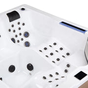 Wibespa Matrix Whirlpool – 5 Pers., 102 Düsen von oben mit Düsensystem und Steuerungstasten