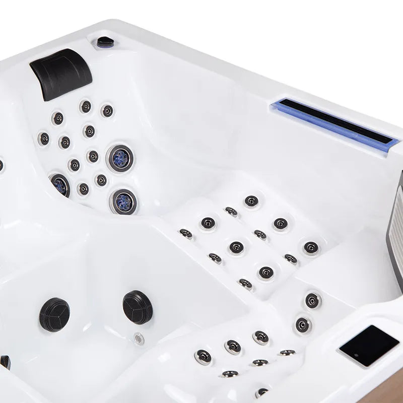 Wibespa Matrix Whirlpool – 5 Pers., 102 Düsen von oben mit Düsensystem und Steuerungstasten