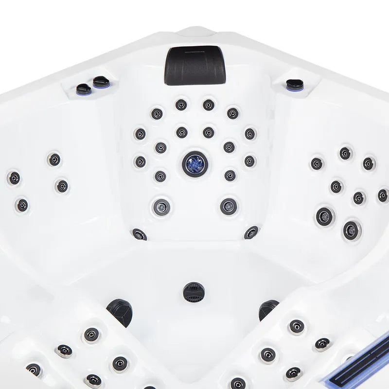Wibespa Matrix Whirlpool – 5 Pers., 102 Düsen von oben mit zahlreichen Massagedüsen und Steuerungselementen