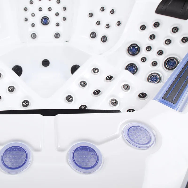 Wibespa Matrix Whirlpool – 5 Pers., 102 Düsen von oben mit Düsensystem und LED-Beleuchtung