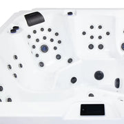 Wibespa Matrix Whirlpool – 5 Pers., 102 Düsen von oben mit Massagedüsen, Kopfstütze und Bedienfeld