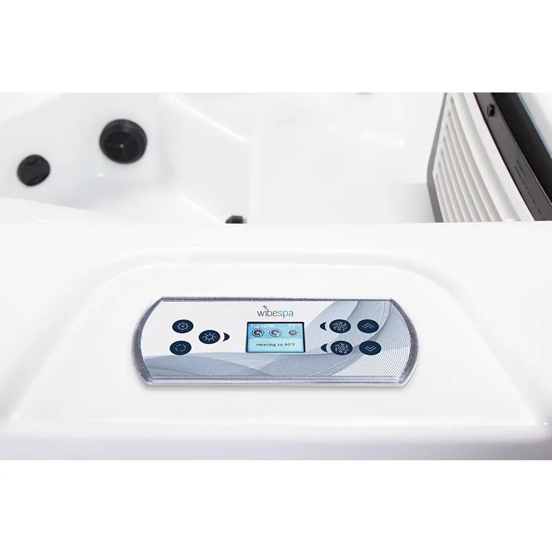 Wibespa Moana Whirlpool – 3 Pers., 59 Düsen Bedienfeld mit LCD-Display und Kontrollbuttons
