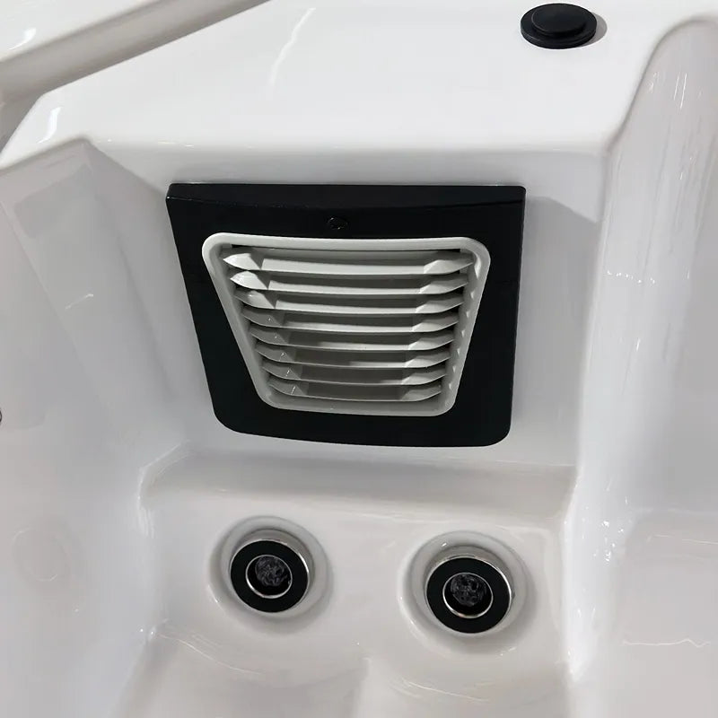 Wibespa Moana Whirlpool – 3 Pers., 59 Düsen Düsenanlage und Luftdüsen Nahaufnahme